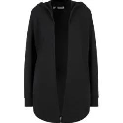 bonprix Long-Sweatjacke aus Baumwoll-Mixschwarz 56Damen