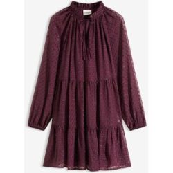 bonprix Tunika-Kleid mit Glitzereffektrot 44Damen