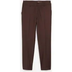bonprix Schmale Hose mit weichem Wollanteilbraun 52Damen