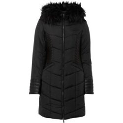 bonprix Steppmantel Kapuze mit abnehmbarem Fellimitat, 2-Wege-Zipper