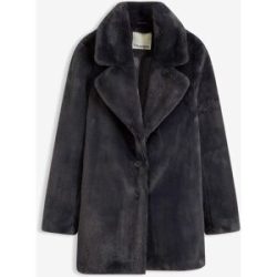 bonprix Fellimitat-Mantelgrau 36Damen