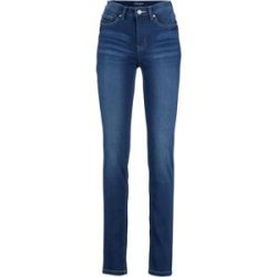 bonprix Slim Jeans Mid Waist, Stretchblau 46Damen