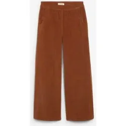 bonprix Cordhose mit Bequembund, High Waistbraun 56Damen