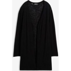 bonprix Longstrickjacke, offenschwarz 40Damen