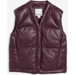 bonprix Leder-Steppweste aus Lammnapparot 44Damen