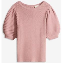 bonprix Pullover mit Ballonärmelnrosa 36Damen