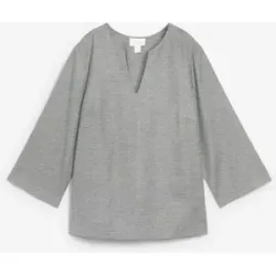 bonprix Tunika mit Wollegrau 46Damen