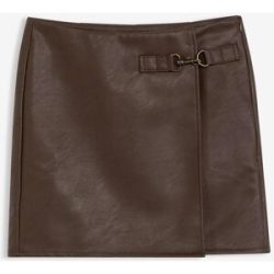 bonprix Lederimitat-Rockbraun 48Damen