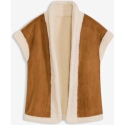 bonprix Lammfellimitat-Westebraun 38Damen