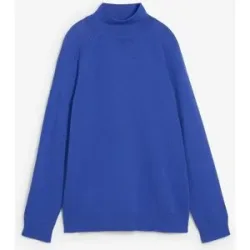 bonprix Rollkragenpullover aus reiner Baumwolleblau 52Damen