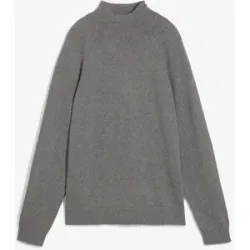 bonprix Rollkragenpullover aus reiner Baumwollegrau 44Damen