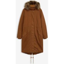 bonprix Wattierter Long-Parkabraun 36Damen
