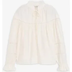 bonprix Schlupfbluse aus feinem Viskose-Mixweiß 34Damen
