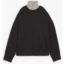 bonprix Pullover aus reiner Baumwollegrau 36Damen