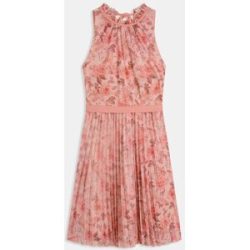 bonprix Minikleid aus feinem Tüll mit Plisseerosa 50Damen