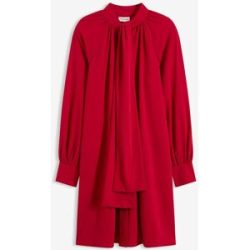 bonprix Blusenkleid mit Schluppenkragenrot 38Damen