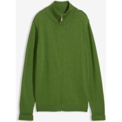 bonprix Strickjacke aus reiner Bio-Baumwollegrün 48Damen