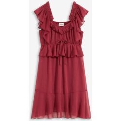 bonprix Chiffonkleid in A-Linierot 42Damen