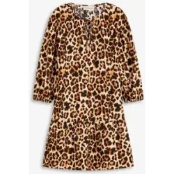 bonprix Tunika-Kleid aus strukturiertem Crêpebeige 40Damen