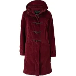 bonprix Gefütterter Cord-Dufflecoatrot 44Damen
