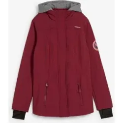 bonprix wasserabweisende Softshell-Longjacke, 2 in 1-Optikrot 40Damen