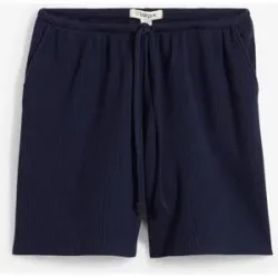 bonprix Strukturshorts aus reiner Baumwolleblau 48Damen