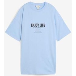 bonprix Oversize-Shirt aus reiner Bio-Baumwolleblau 36Damen