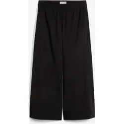bonprix Weite Culotte aus reiner Baumwolleschwarz 38Damen