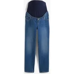 bonprix Umstandsjeans, knöchelfrei, Straightblau 52Damen