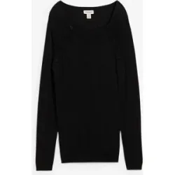 bonprix 2-in-1 Umstands- und Stillpullover aus Feinstrickschwarz 40Damen
