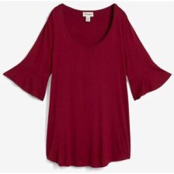 bonprix Shirt aus softer Viskoserot 48Damen
