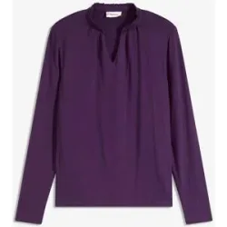 bonprix Shirt mit Stehkragenlila 40Damen
