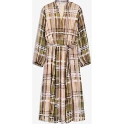 bonprix Chiffonkleid mit Bindebandbeige 44Damen