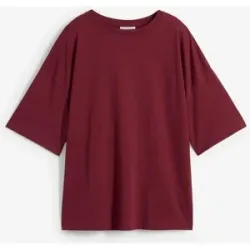 bonprix Lockeres T-Shirt aus Baumwoll-Mixrot 32Damen