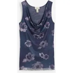 bonprix Top mit Blumenprintgrau 40Damen
