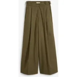 bonprix Hose mit Seitenschnallen aus Viskose-Mixgrün 38Damen