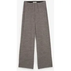 bonprix Palazzo-Hose in Strickoptikgrau 52Damen