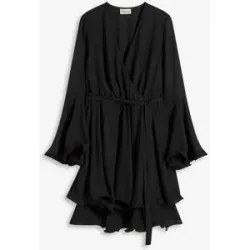 bonprix Tunika-Kleid mit V-Ausschnittschwarz 50Damen