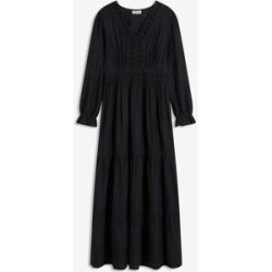 bonprix Maxikleid aus reiner Viskoseschwarz 54Damen