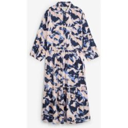 bonprix Tunika-Kleid aus fließender Viskoseblau 50Damen