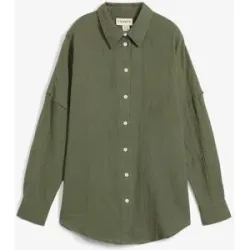 bonprix Oversize-Hemd aus luftigem Musselingrün 36Damen