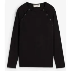 bonprix 2-in-1 Umstands- und Stillshirt aus Baumwolleschwarz 32Damen