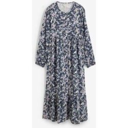bonprix Blusenkleid aus fließender Viskoseblau 42Damen