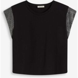bonprix Shirt mit Schulterpolsternschwarz 36Damen