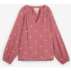 bonprix Tunikabluse aus weichem Musselinlila 52Damen