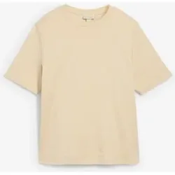 bonprix T-Shirt aus reiner schwerer Bio-Baumwollebeige 56Damen