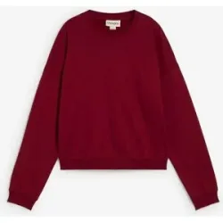 bonprix Kurzes Sweatshirt aus reiner Bio-Baumwollerot 52Damen