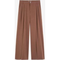 bonprix Bundfaltenhose aus fließendem Viskose-Mixbraun 44Damen