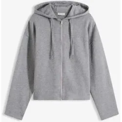 bonprix Sweatjacke mit reiner Bio-Baumwollegrau 44Damen