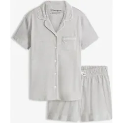 bonprix Shorty mit Knopfleistegrau 44Damen